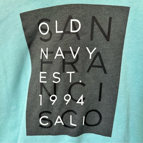 Turquoise Hoodie BNWT! Old Navy logo - super soft and cozy 🩵 - Picture 4 of 9